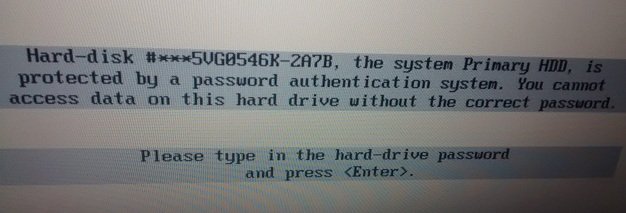 Dell 1F66 HDD password